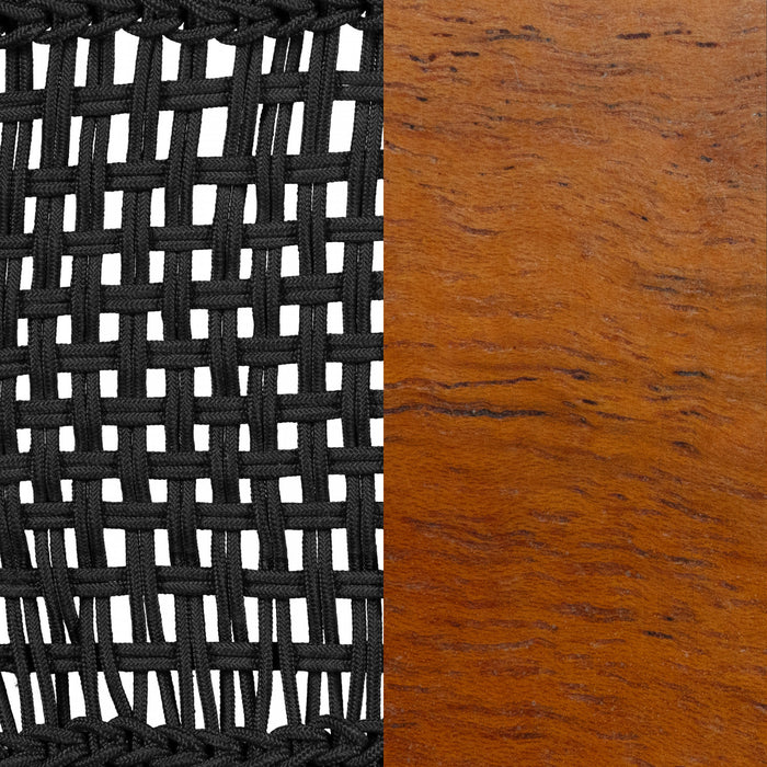 Banc Agave en corde - noir et naturel