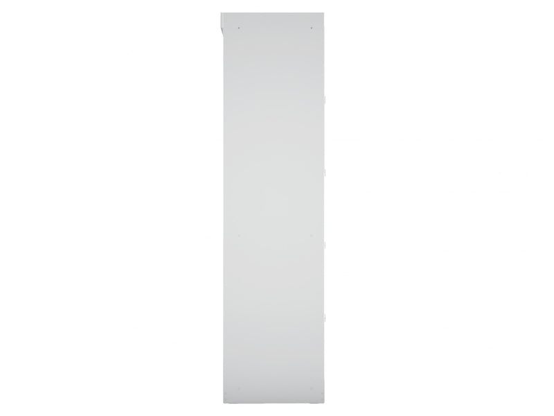 Armoire penderie contemporaine moderne Mulberry 2 pieces en blanc