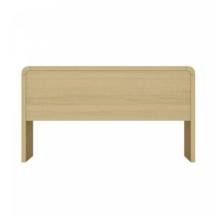 Bureau moderne Grace 54\" en chene naturel (2 tiroirs)