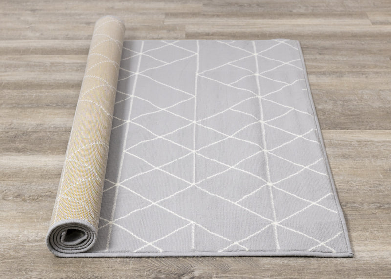 Carpette Florence à motifs de triangles abstraits - 4 pi 7 po x 6 pi 7 po