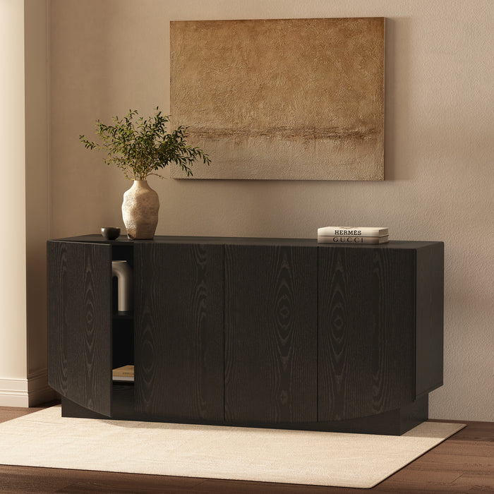 Buffet contemporain Ardea 60\" en noir