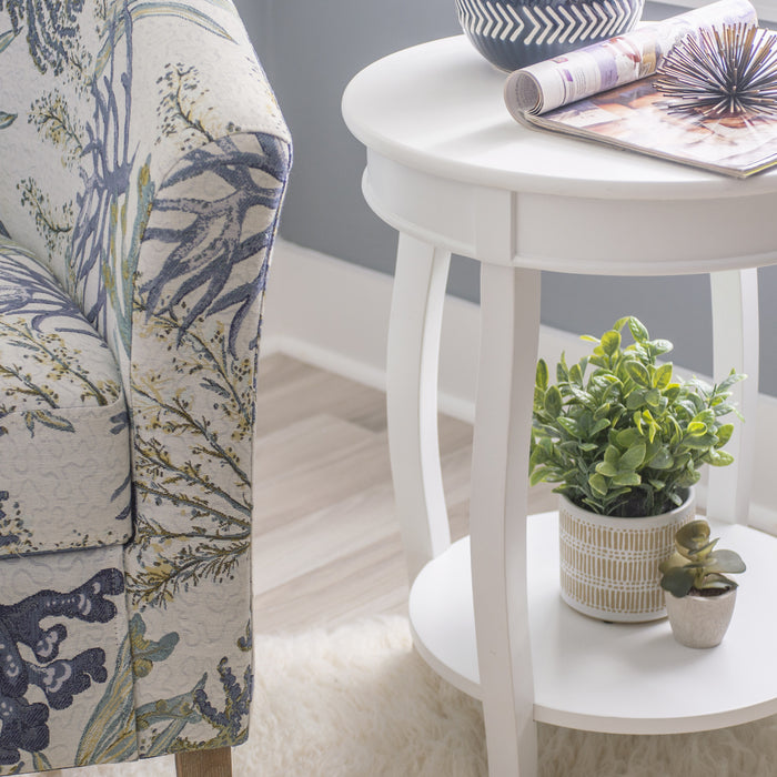 Table de fauteuil Rainbow - blanche