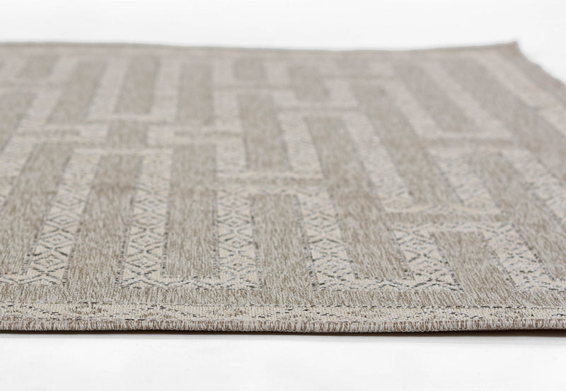 Tapis Transitionnel Maze 5'3\" x 7'0\" en Gris