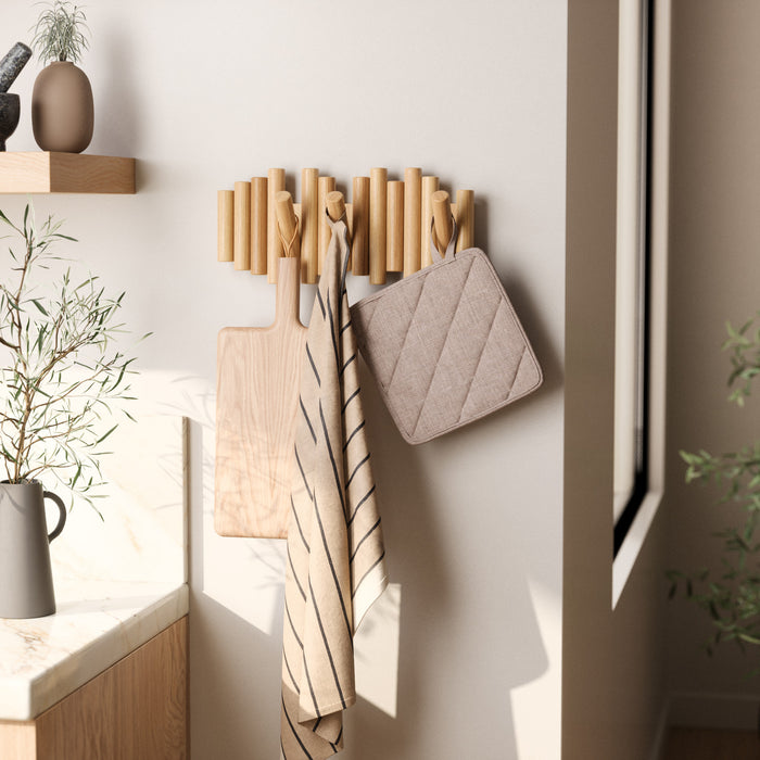 Crochets muraux Picket Rail de Umbra - naturels