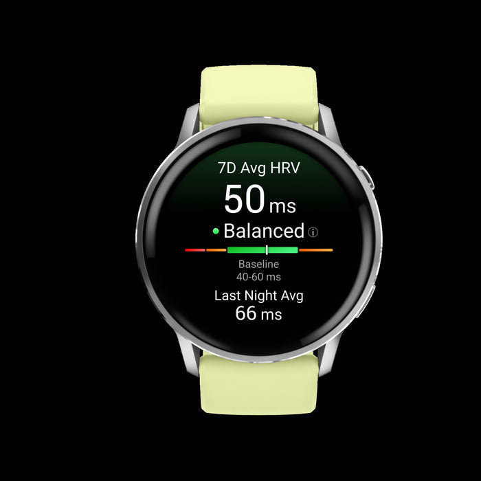 Montre intelligente Garmin Venu 4 45 mm Argent Citron Vibrant - Suivi d'affichage, Ecran AMOLED, GPS multi-bande, Coach Garmin, Personnalisation, Splits multi-sport