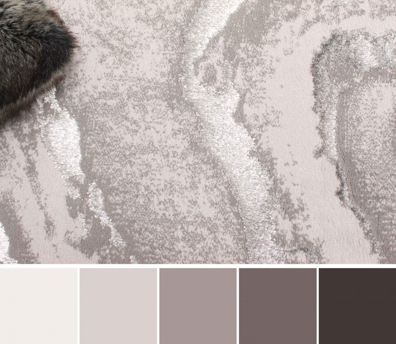 Tapis Contemporain/Moderne Dove 8'0\" x 10'0\" en Gris