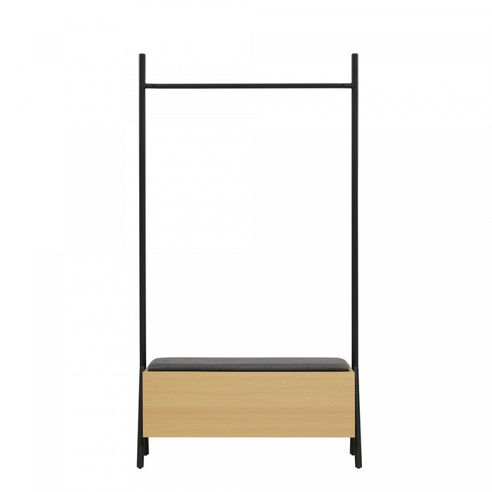 Placard suspendu ouvert Paloma Modern 38\" en chene clair