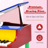 Costway 30-Key Classic Baby Grand Piano Toddler Toy Wood with Bench & Music Rack Colorful