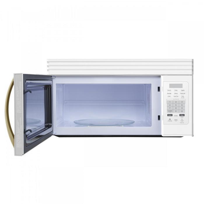 Four a micro-ondes Scalo 30 pouces,au-dessus de la cuisiniere, blanc, 1,6 pi³ - FOTR3007-30WHT