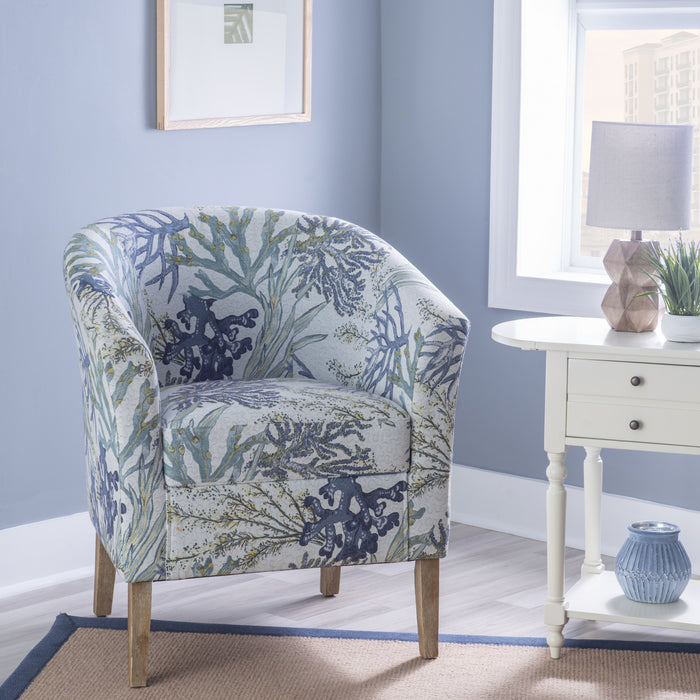Fauteuil d’appoint Simon en tissu Oceanside - gris