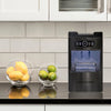 Kenmore Front-Load Countertop Ice Maker 26lb/24hr Black Stainless Steel | Machine a glacons a chargement frontal Kenmore, 26 lb/24 h, acier inoxydable noir
