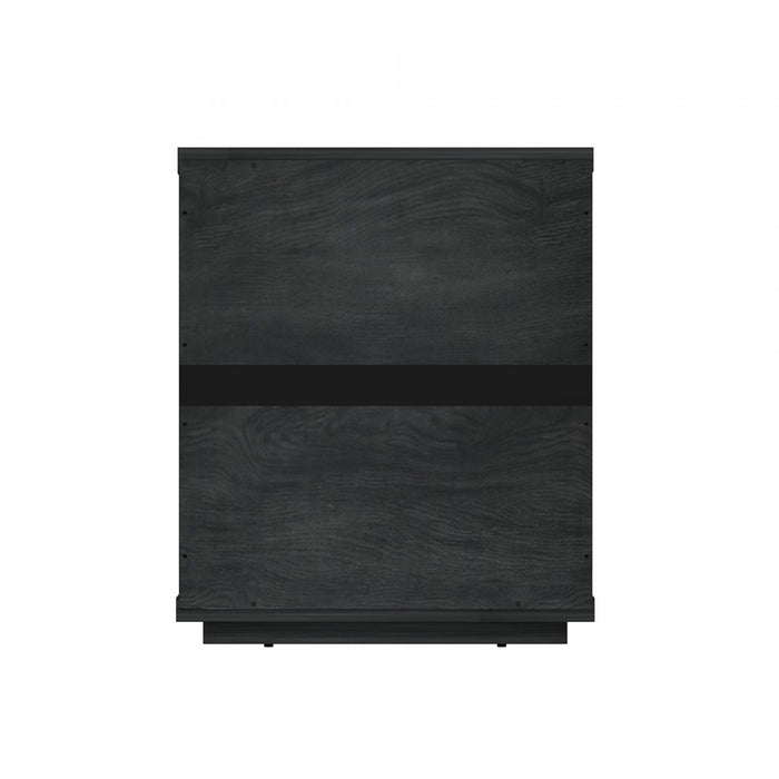 Table de nuit moderne Evelyn 20\" en gris charbon (1 tiroir)