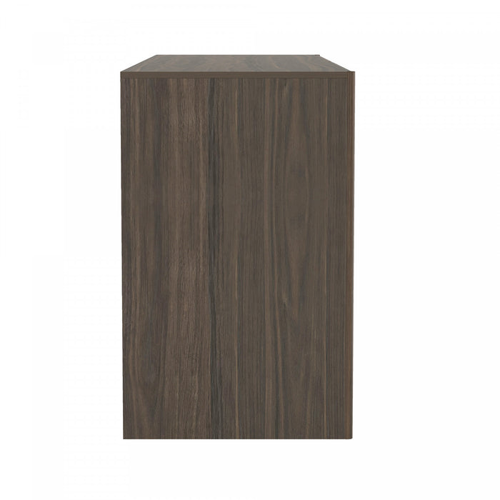 Commode et table de chevet Linda Modern 2 pieces en noyer brun