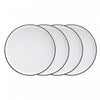 Ensemble de 4 Assiettes a Diner Bistro par Cena Home