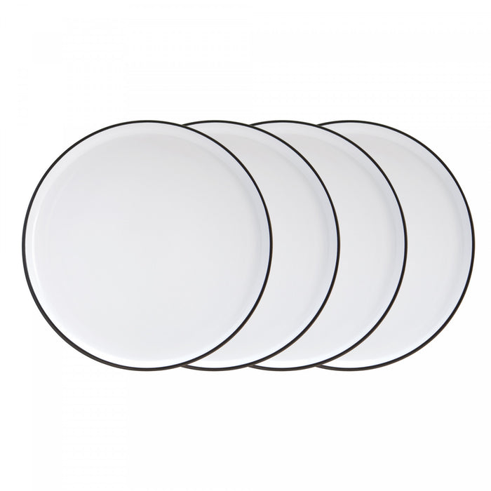Ensemble de 4 Assiettes a Diner Bistro par Cena Home