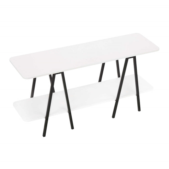 Console moderne contemporaine Celine 47\" en blanc