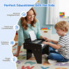 Costway 25 Keys Digital Piano with Music Stand,Teaching Mode,Lighted Keys, Adjustable Speed Black