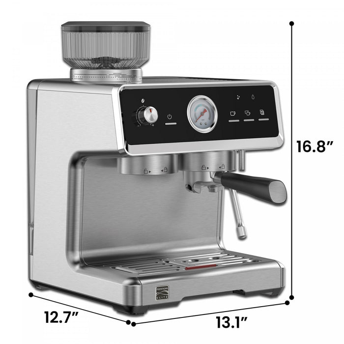 Machine a espresso a tassement automatique Kenmore Elite avec moulin et mousseur