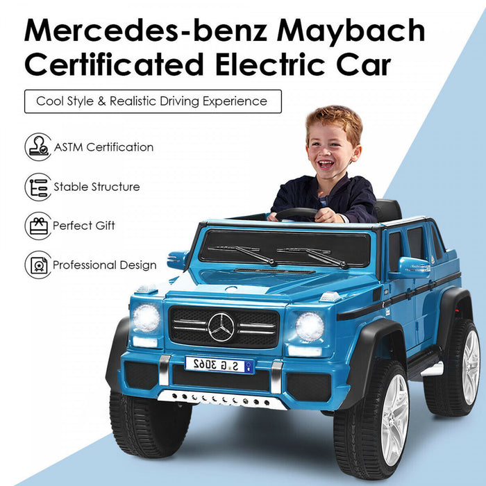 12v Autorise Mercedes-benz Enfants Roulent Sur La Voiture Rc Vehicules Motorises W / Trunk Navy