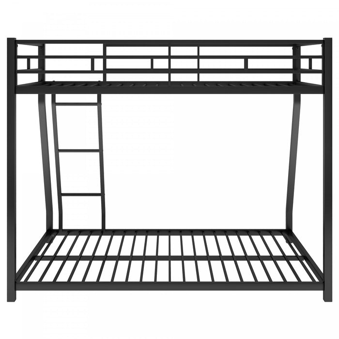 Lit superpose John en metal gain de place, taille Twin sur Full, noir