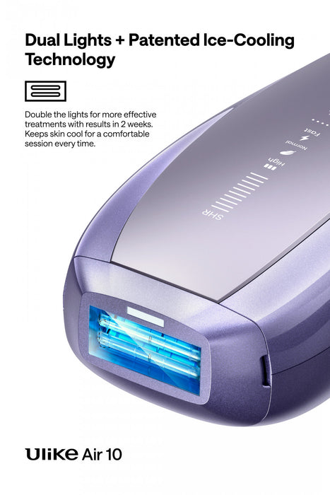 Ulike Air 10 Epilateur IPL a Double Lumiere avec Sapphire Ice-Cooling 2.0 – Violet