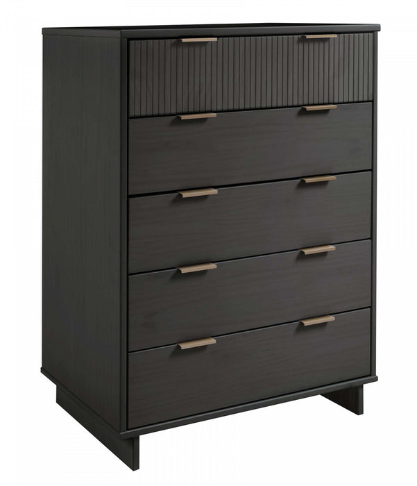 Ensemble de commode 2 pieces Granville Modern en gris charbon