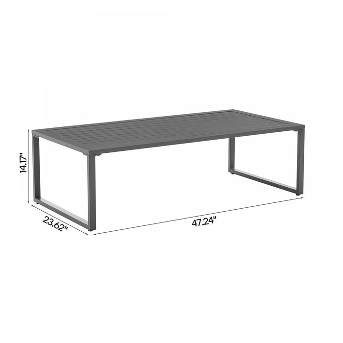 Ensemble de conversation moderne Sunnyside 5 pieces en gris