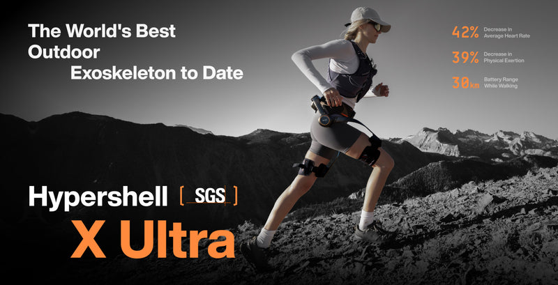 Hypershell X Ultra - Exosquelette Portatif IA 1000 W Certifie SGS, Jambes Robotiques Bioniques, Aide a la Marche pour Randonnee, Trekking et Usage Professionnel - Noir