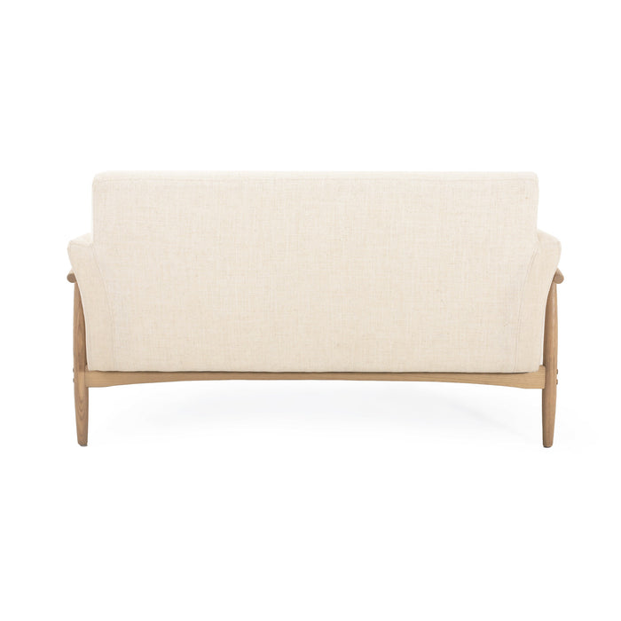 Harper Canape deux places compact moderne en tissu, beige