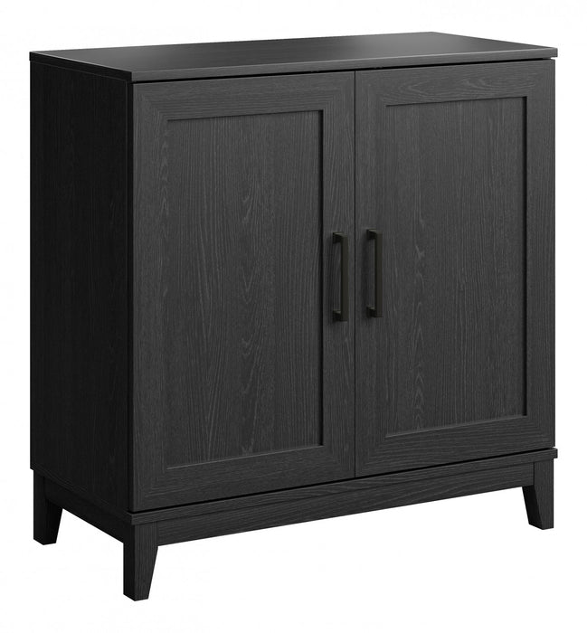Modulr Armoire D’appoint A 1 Tablette Reglable – Chene Noir