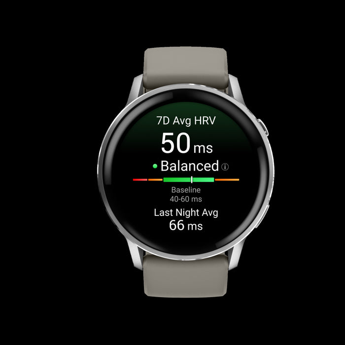 Montre intelligente Garmin Venu 4 45 mm gris argente a longue duree de vie de la batterie - Vetement de recuperation, statut de sante beta, cadran de montre vocal, changement de couleur, vision nocturne