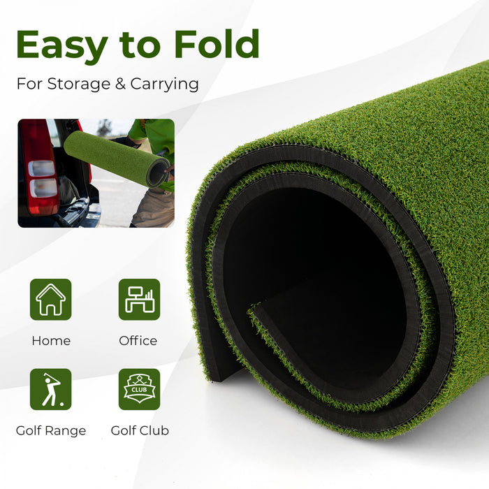 Costway 5 X 4 Ft Golf Frappant Mat Artificiel Interieur Exterieur Turf Golf Entrainement Mat 20 Mm