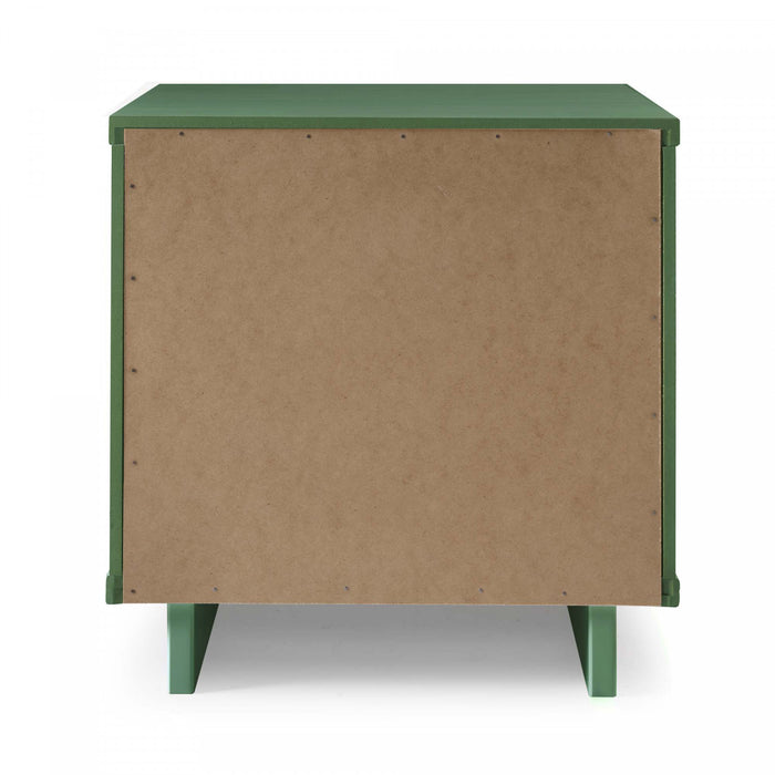 Table de nuit Granville Moderne 18\" en vert sauge (1 tiroir) - Lot de 2