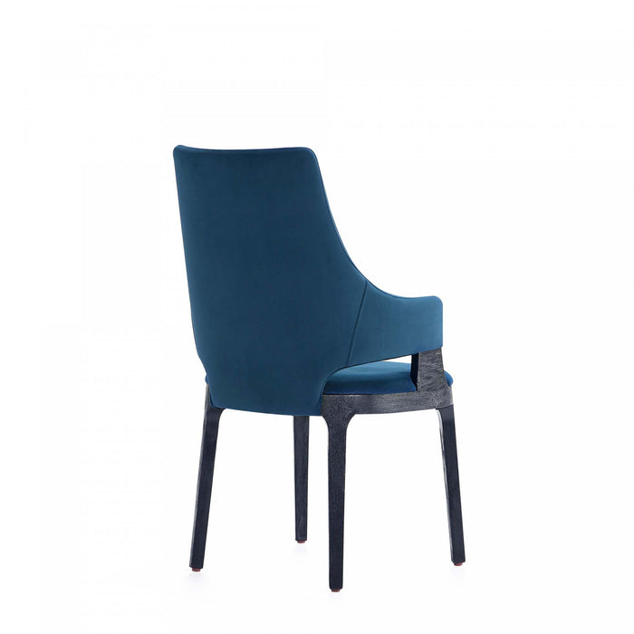 Ensemble de 6 chaises de salle a manger Kara Modern en bleu