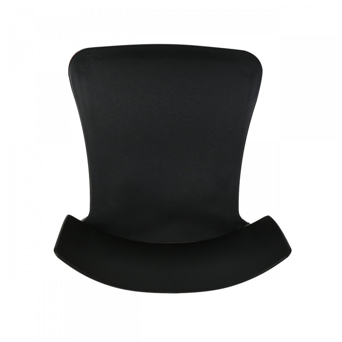 Lot De 2 Chaises De Salle À Manger Mason Avec Assise En Polypropylène Et Pieds En Bois Massif - Noir