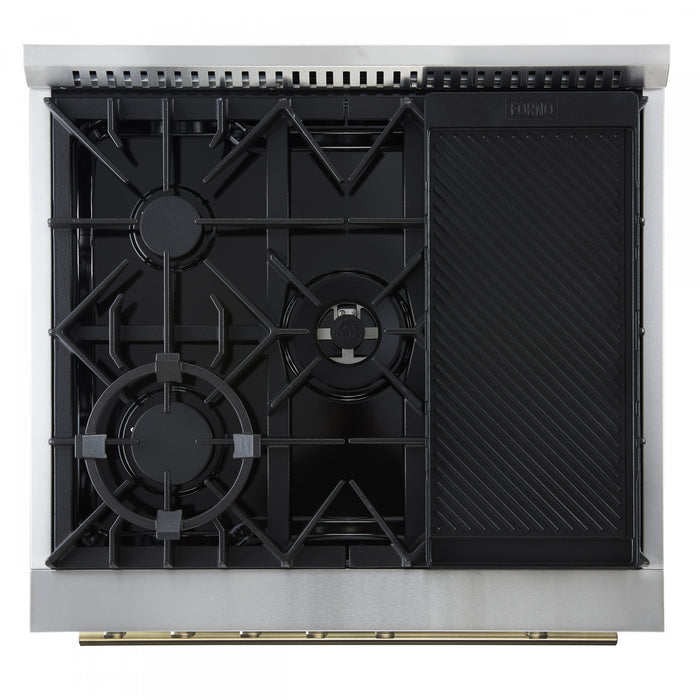 Cuisiniere a gaz Giovanni 30 pouces blanche, 4,32 pi³ – FFSGS6274-30WHT