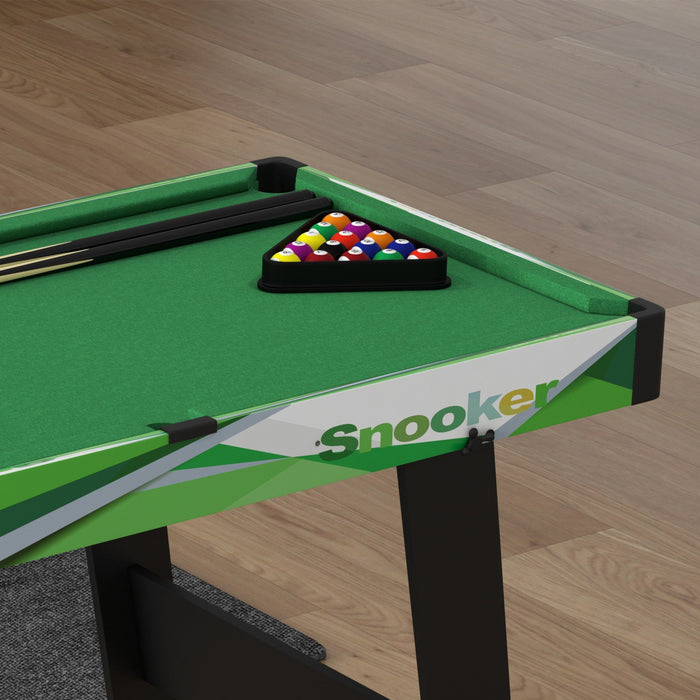 Soozier Table De Billard Pliante 41\" Avec Queues, Balles, Craie, Triangle