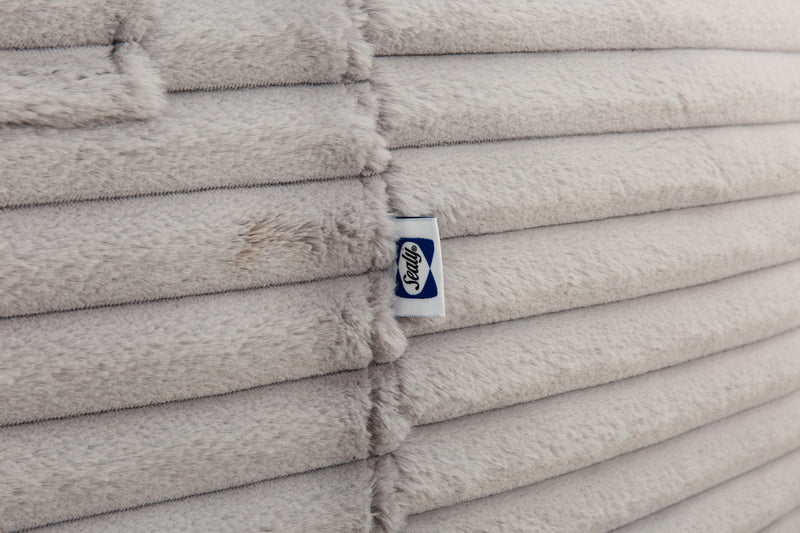 Fauteuil poire Kade de Sealy en velours côtelé avec mousse à haute densité - gris