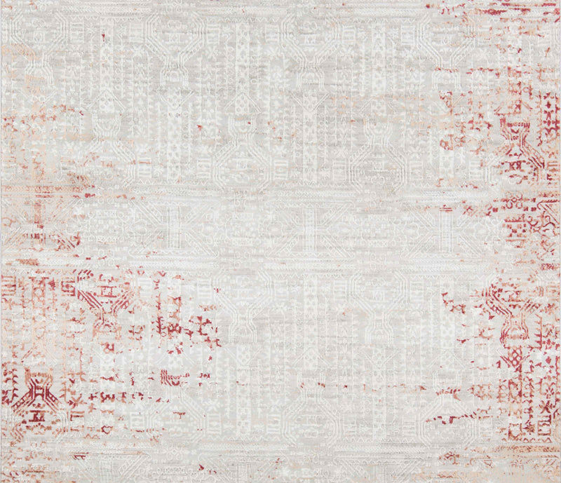 Tapis Traditionnel Amber 5'1\" x 7'7\" en Rouge