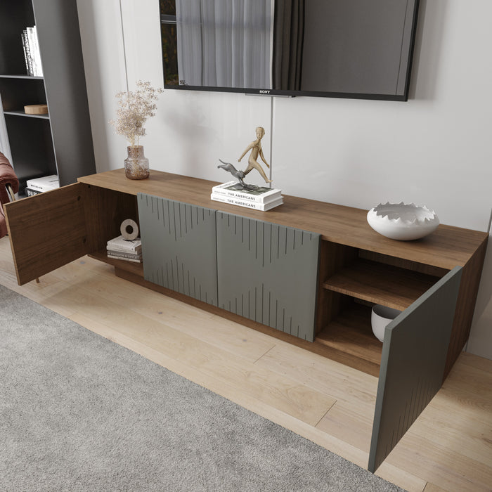 Meuble pour téléviseur Riva Nordika de 72 po - noyer