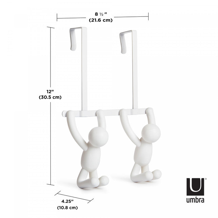 Crochets doubles pour porte Buddy de Umbra - blancs