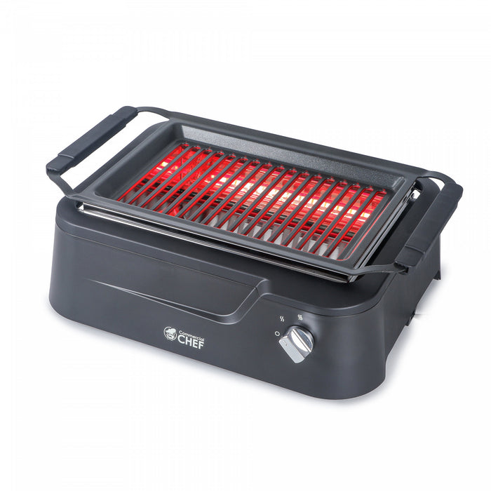 Gril infrarouge sans fumee d'interieur CHK Serie commerciale Chef