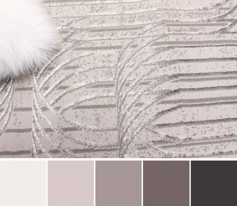 Tapis Contemporain/Moderne Blythe 8'0\" x 10'0\" en Gris