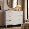 Elara Contemporary 38" Solid Wood Dresser in White (3-Drawer) | Commode contemporaine Elara 38" en bois massif blanc (3 tiroirs)
