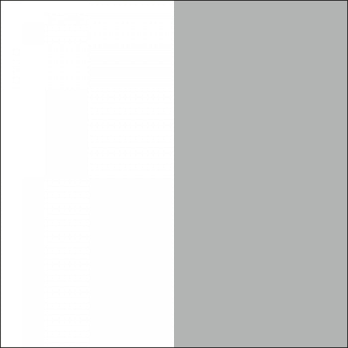 Lit simple Bebble - gris clair et blanc
