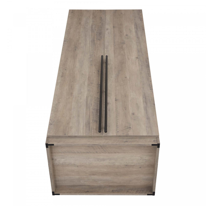 Armoire moderne Lee 32\" en gris rustique - Ensemble de 3
