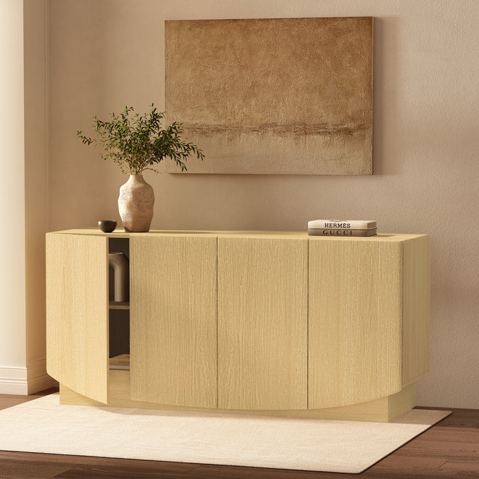 Buffet contemporain Ardea 60\" en chene naturel