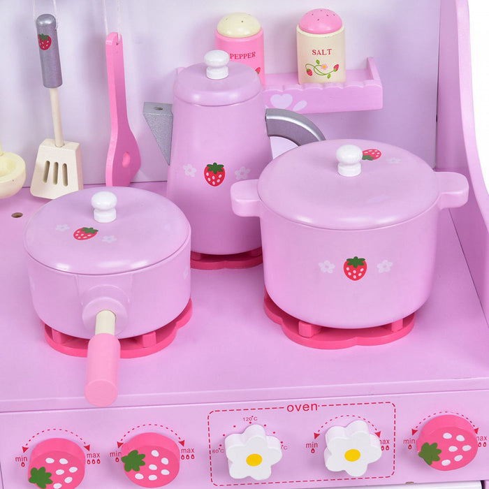 Cuisine Pour Enfant Avec Accessoires, Cuisine Pour Enfant En Bois, Jeu D’imitation De Cuisine, Jeux De Role Pour Les Enfants