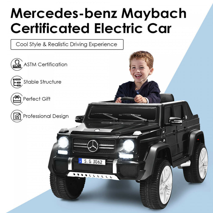 12v Autorise Mercedes-benz Enfants Roulent Sur La Voiture Rc Vehicules Motorises W / Coffre Noir