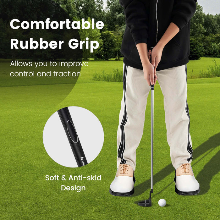 Ultimate 35\" Golf Putter Mallet Style Putter Avec Poignee En Caoutchouc D'aide A L'alignement Et Couvercle De Tete